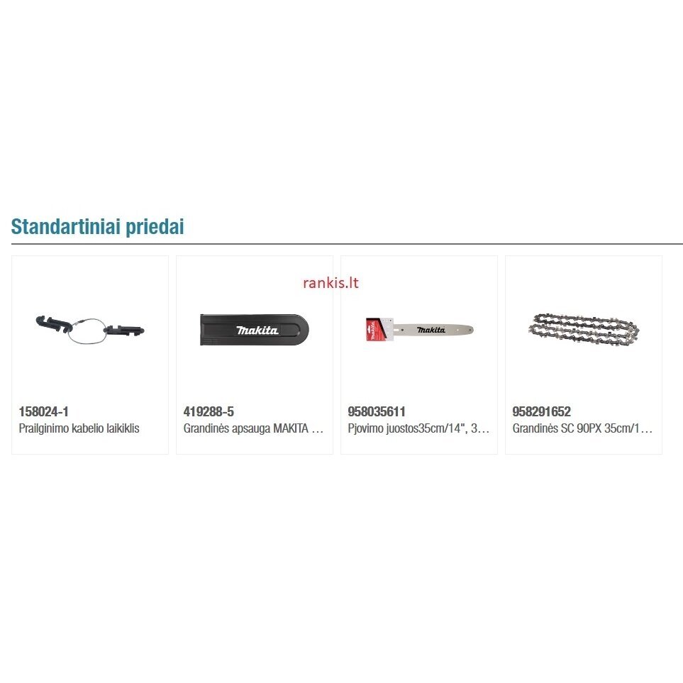 Elektrinis pjūklas Makita UC3541A, 35cm (14") 1 Elektrinis pjūklas Makita UC3541A, 35cm (14") 1