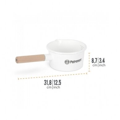 Emaliuotas prikaistuvis Petromax baltas 1000ml 3 Emaliuotas prikaistuvis Petromax baltas 1000ml 3