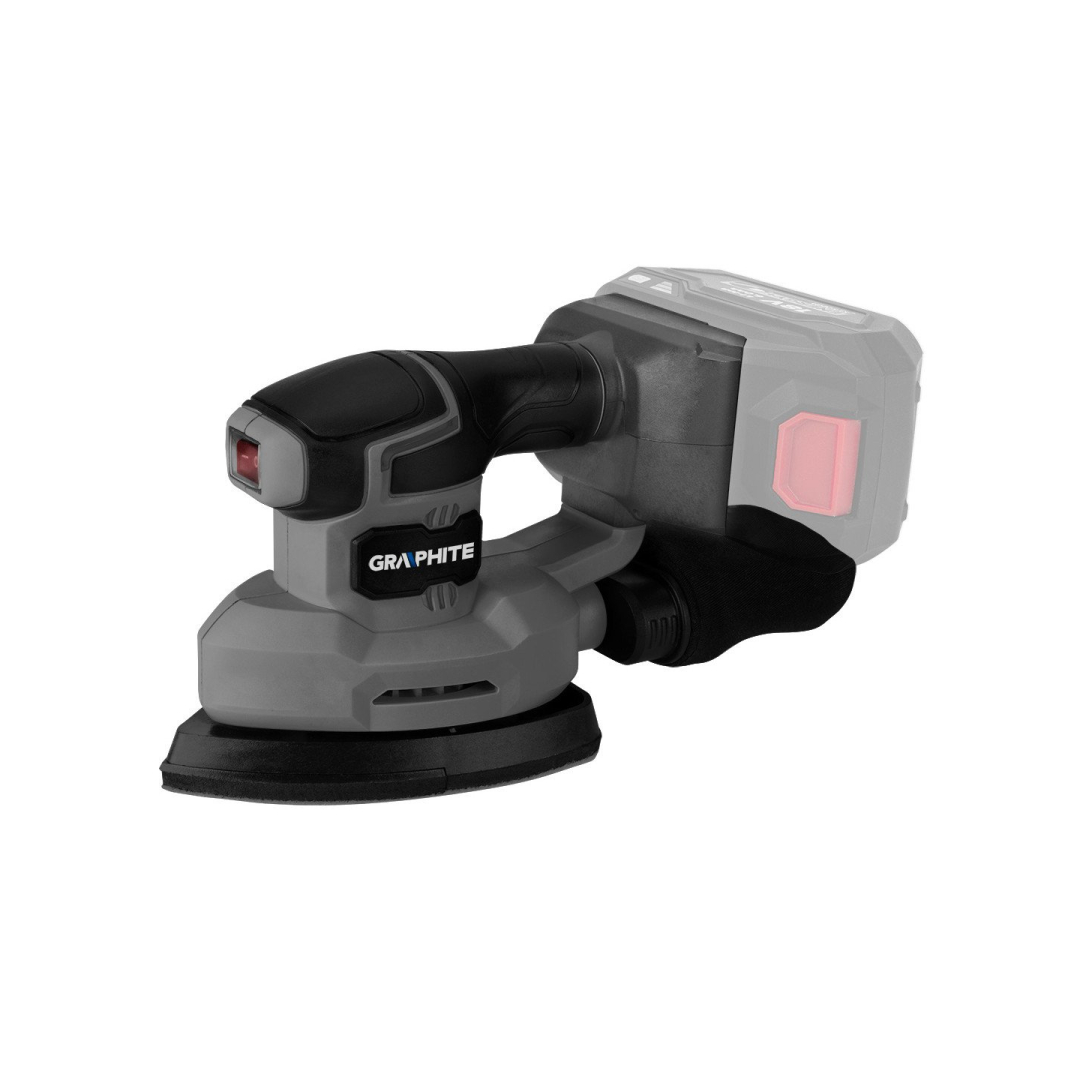 Akum. ekscentrinis šlifuoklis DELTA 58GE141 Energy+ 18 V (be akum. ir krov.)