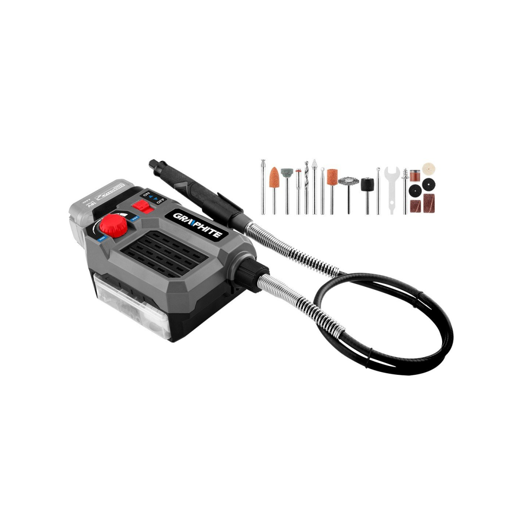 Akum. daugiafunkcinis šlifuoklis GRAPHITE 58GE107 Energy+ 18V, (be akum. ir krov.)