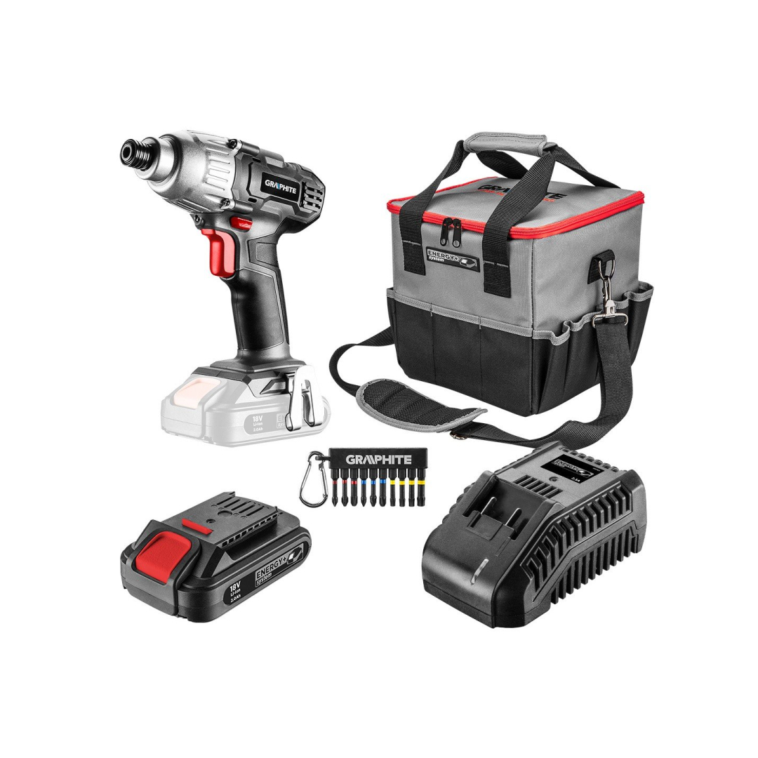 Akumuliatorinis suktuvas GRAPHITE 58G012-S15, 18V, 2.0Ah Akumuliatorinis suktuvas GRAPHITE 58G012-S15, 18V, 2.0Ah