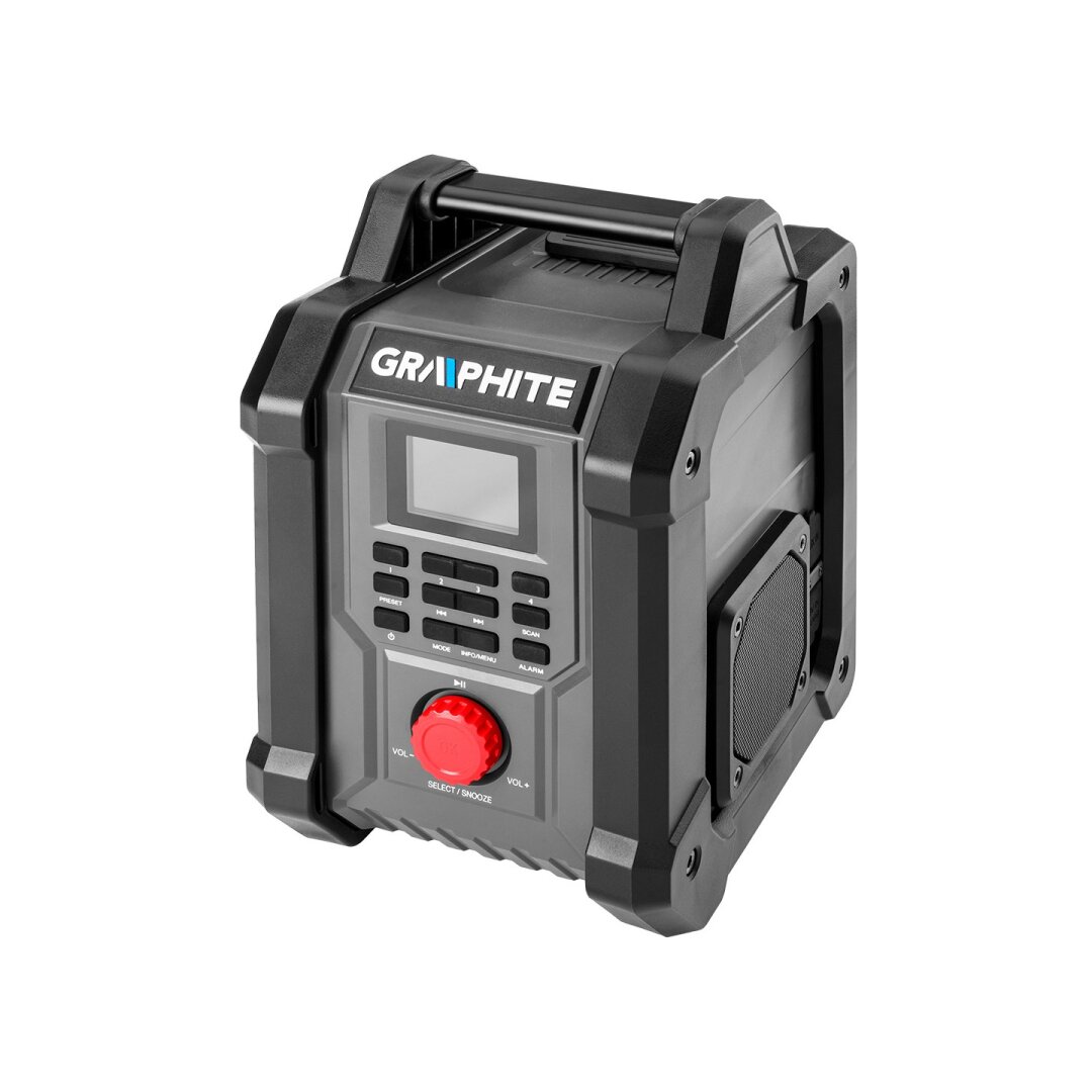 Energy+ statybinis radijo imtuvas 18V be akumuliatoriaus Energy+ statybinis radijo imtuvas 18V be akumuliatoriaus