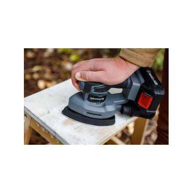 Akum. ekscentrinis šlifuoklis DELTA 58GE141 Energy+ 18 V (be akum. ir krov.) 5 Akum. ekscentrinis šlifuoklis DELTA 58GE141 Energy+ 18 V (be akum. ir krov.) 5