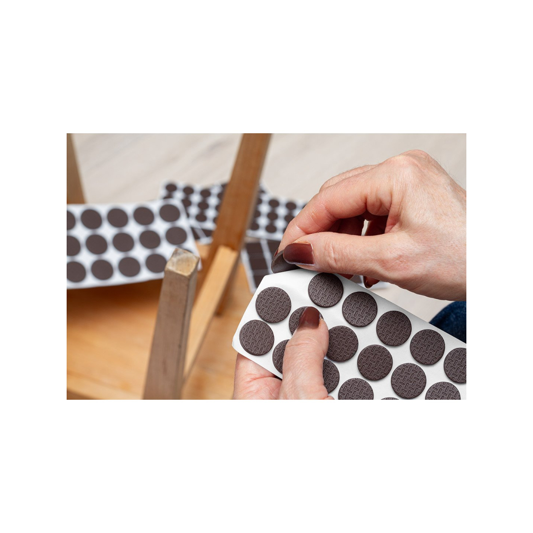 EVA lipnios putplasčio pagalvėlės, rudos, 120 vnt. 2