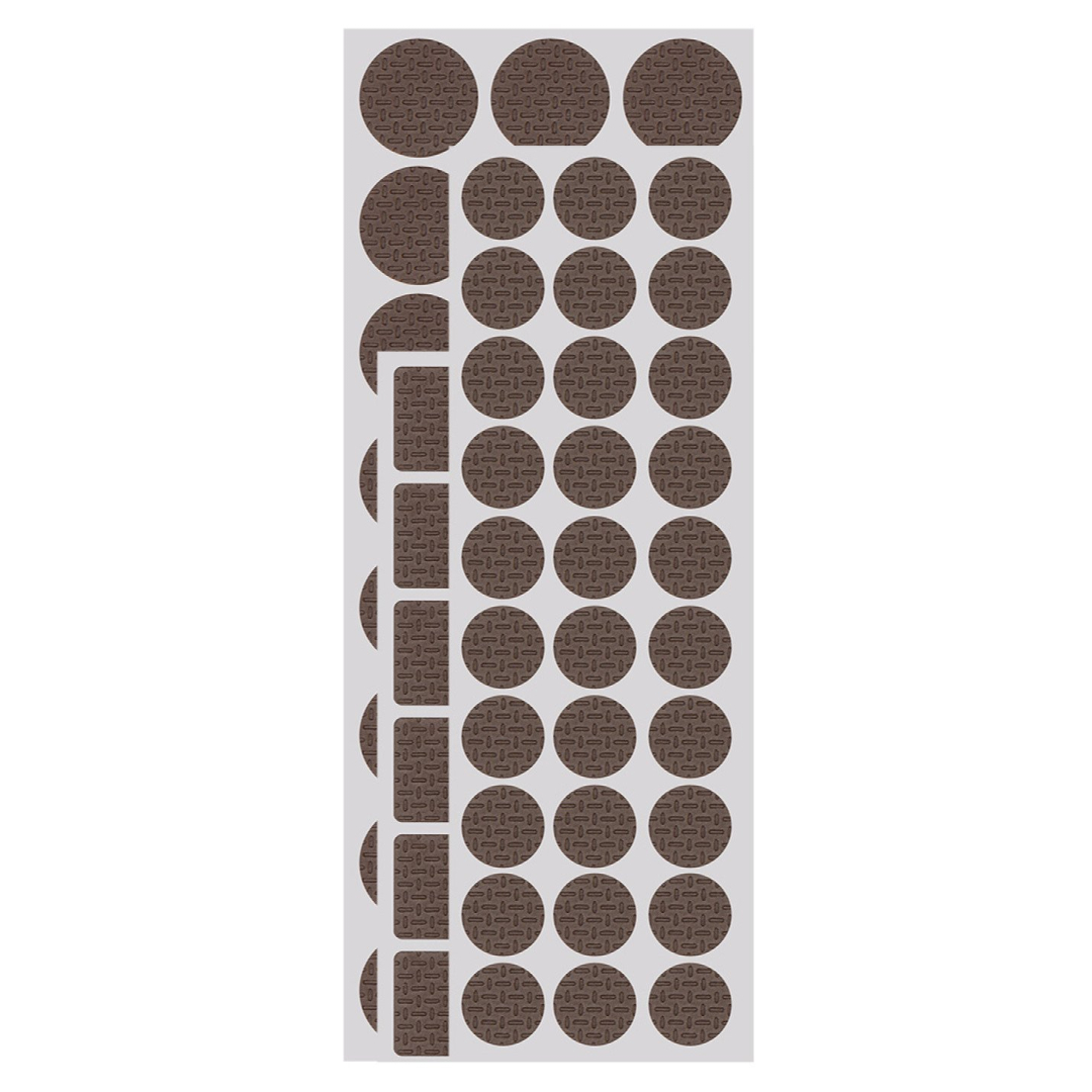 EVA lipnios putplasčio pagalvėlės, rudos, 120 vnt. 6