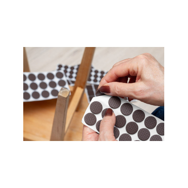 EVA lipnios putplasčio pagalvėlės, rudos, 120 vnt. 2