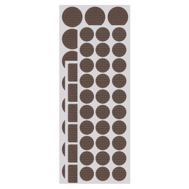 EVA lipnios putplasčio pagalvėlės, rudos, 120 vnt. 6 EVA lipnios putplasčio pagalvėlės, rudos, 120 vnt. 6