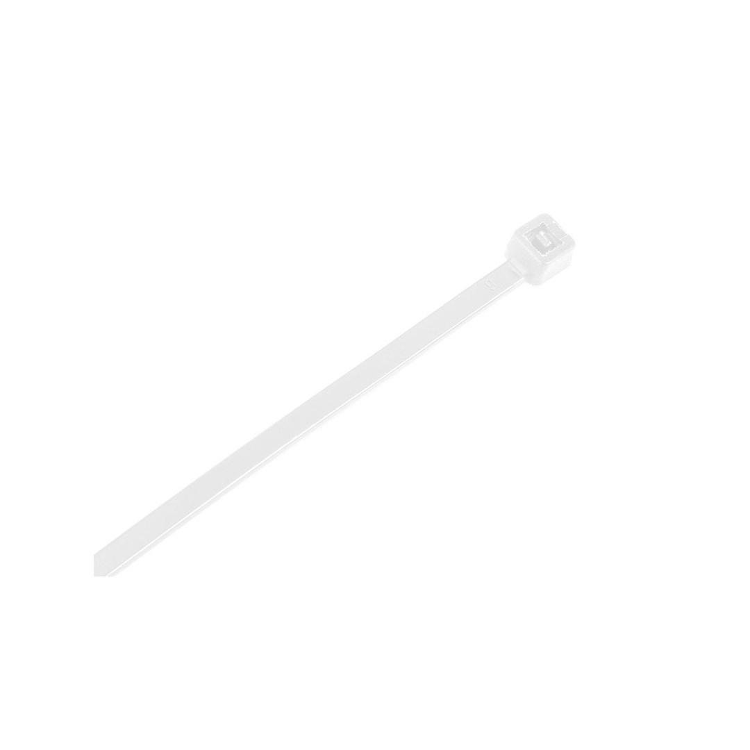 EXTREME plastikiniai užveržimo - tvirtinimo dirželiai 2,5 × 200 mm, balti, 100 vnt. 6