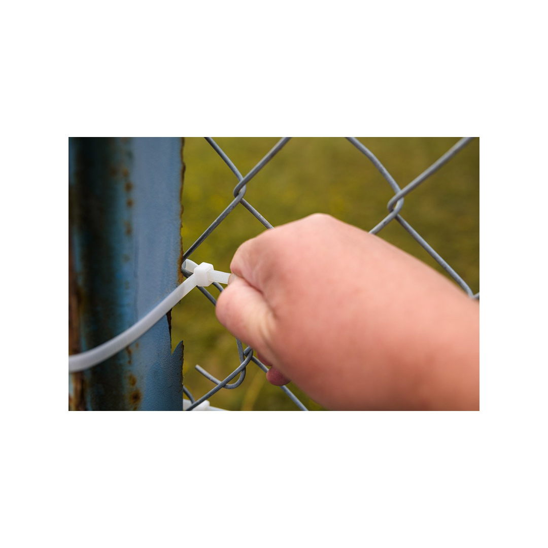 EXTREME plastikiniai užveržimo - tvirtinimo dirželiai  7,6 × 300 mm, balti, 50 vnt. 4