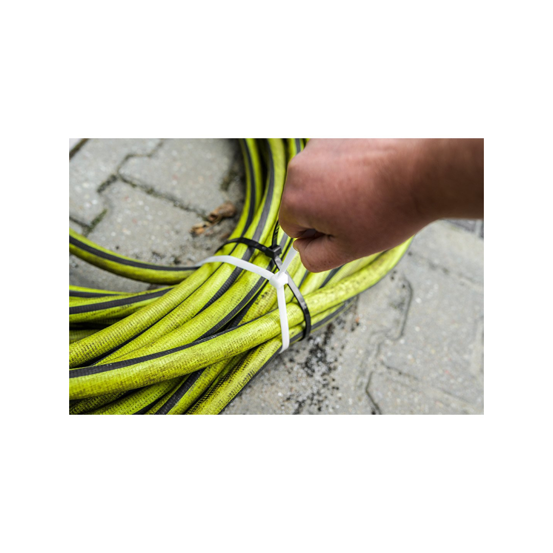 EXTREME plastikiniai užveržimo - tvirtinimo dirželiai 9,0 × 550 mm, balti, 50 vnt. 2