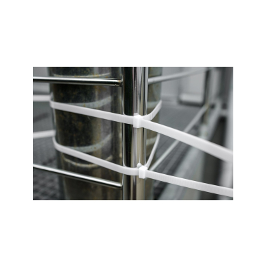 EXTREME plastikiniai užveržimo - tvirtinimo dirželiai 12,0 × 700 mm, balti, 50 vnt. 3 EXTREME plastikiniai užveržimo - tvirtinimo dirželiai 12,0 × 700 mm, balti, 50 vnt. 3