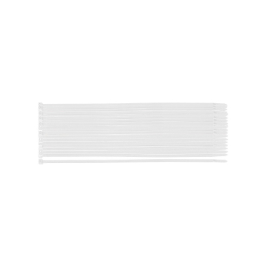 EXTREME plastikiniai užveržimo - tvirtinimo dirželiai 3,6 × 200 mm, balti, 100 vnt.