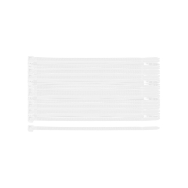 EXTREME plastikiniai užveržimo - tvirtinimo dirželiai 4,8 × 150 mm, balti, 100 vnt.
