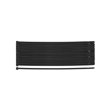 EXTREME plastikiniai užveržimo - tvirtinimo dirželiai 4,8 × 200 mm, juodi, 100 vnt.