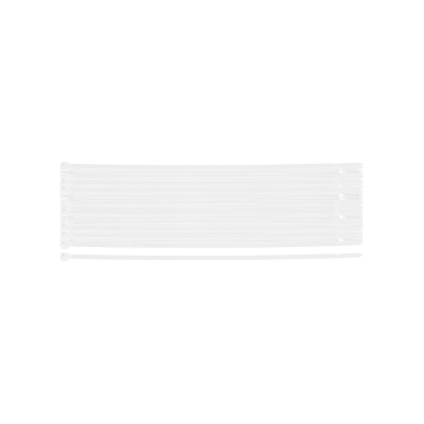 EXTREME plastikiniai užveržimo - tvirtinimo dirželiai 4,8 × 300 mm, balti, 100 vnt.