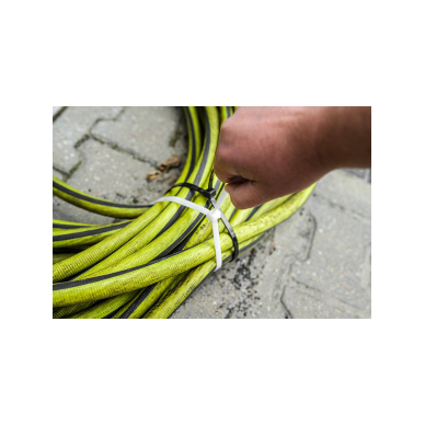 EXTREME plastikiniai užveržimo - tvirtinimo dirželiai 9,0 × 450 mm, balti, 50 vnt. 2