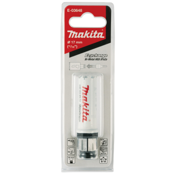 Bi-Metal gręžimo karūna Makita E-03648, EZYCHANGE, 17mm 2 Bi-Metal gręžimo karūna Makita E-03648, EZYCHANGE, 17mm 2