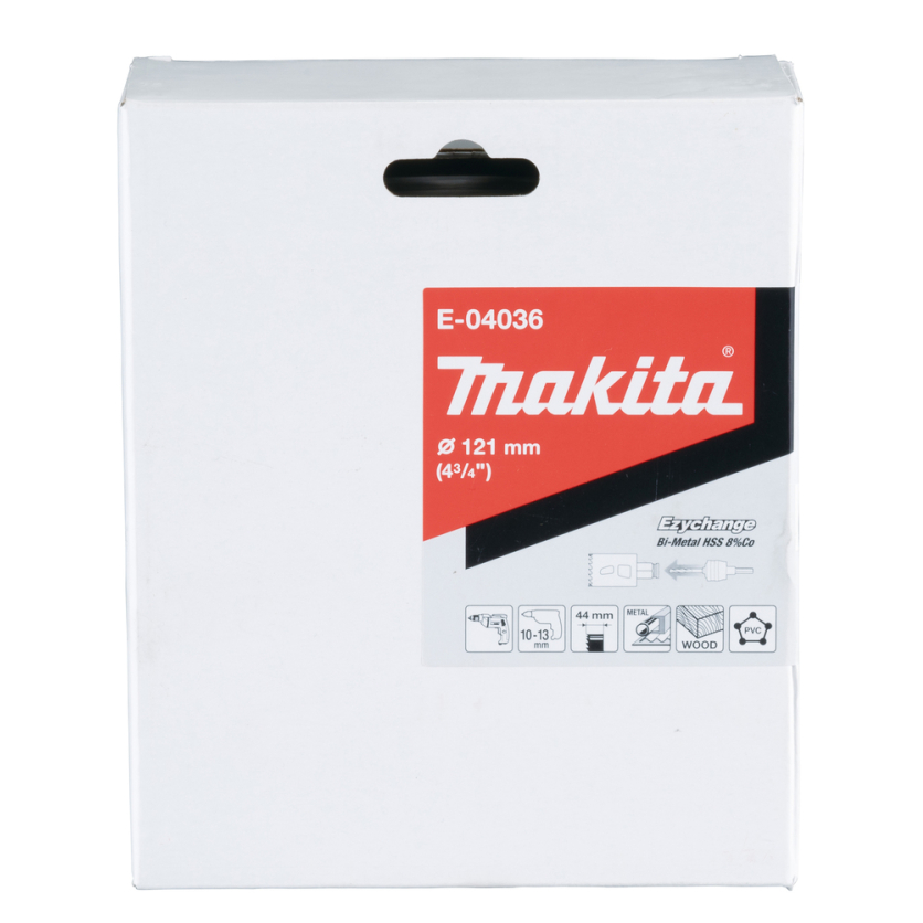 Bi-Metal gręžimo karūna Makita E-04036, EZYCHANGE, 121mm 2 Bi-Metal gręžimo karūna Makita E-04036, EZYCHANGE, 121mm 2