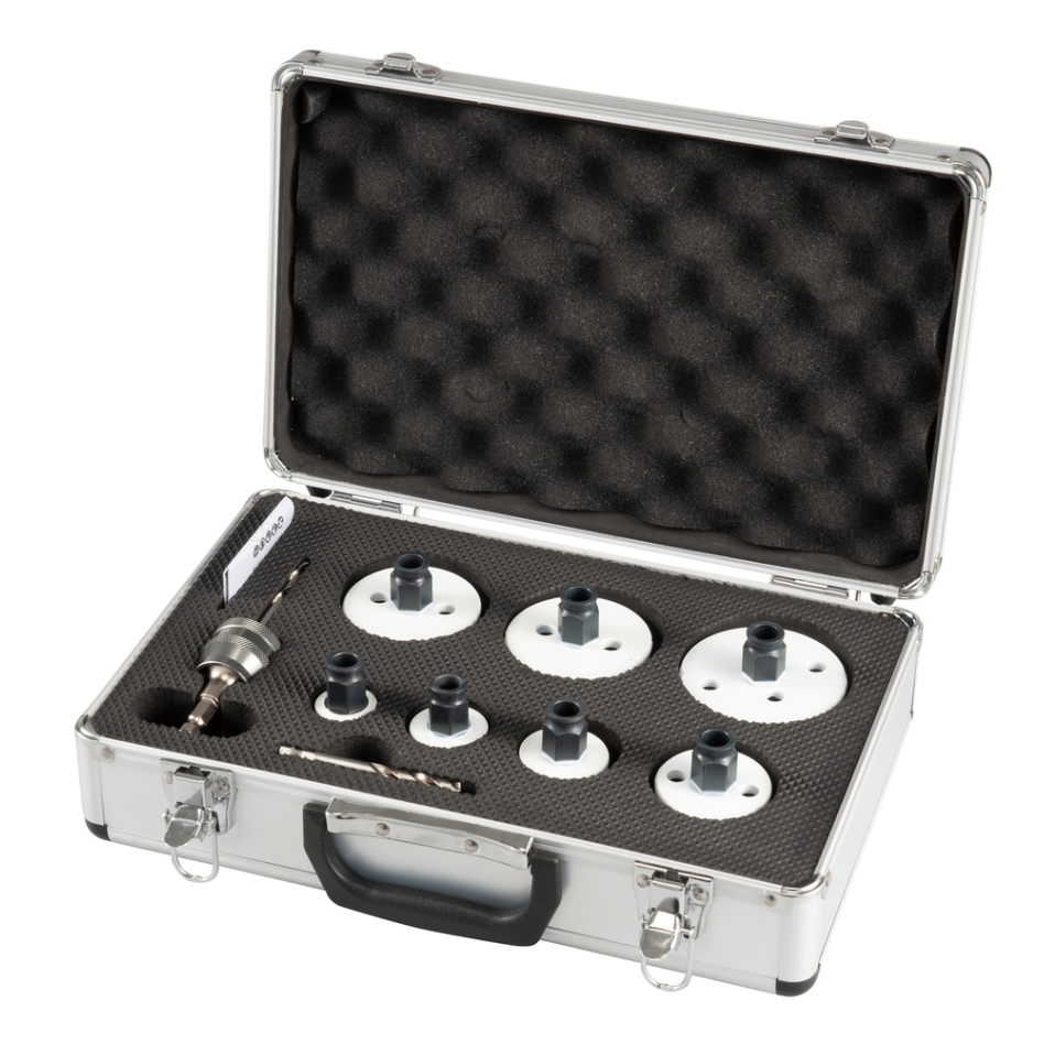 Gręžimo karūnų rinkinys Makita E-12295, 7 dydžių Gręžimo karūnų rinkinys Makita E-12295, 7 dydžių