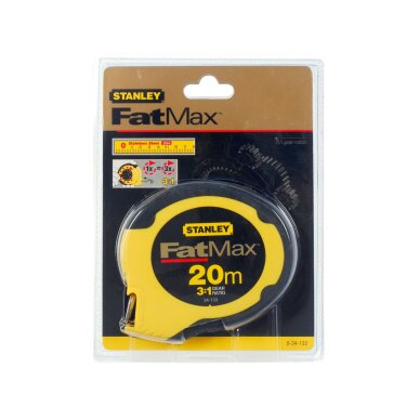 „FATMAX“ plieno ilga ruletė 20 m Stanley FATMAX 0-34-133 4 „FATMAX“ plieno ilga ruletė 20 m Stanley FATMAX 0-34-133 4