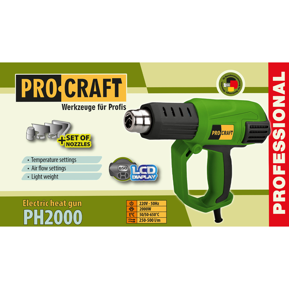 Fenas ProCraft PH2000 2000W 5 Fenas ProCraft PH2000 2000W 5