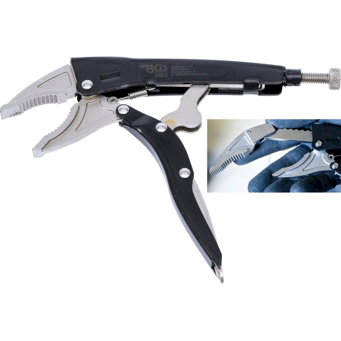 Fiksuojamos replės | 2 - viename | 200 mm (6803)