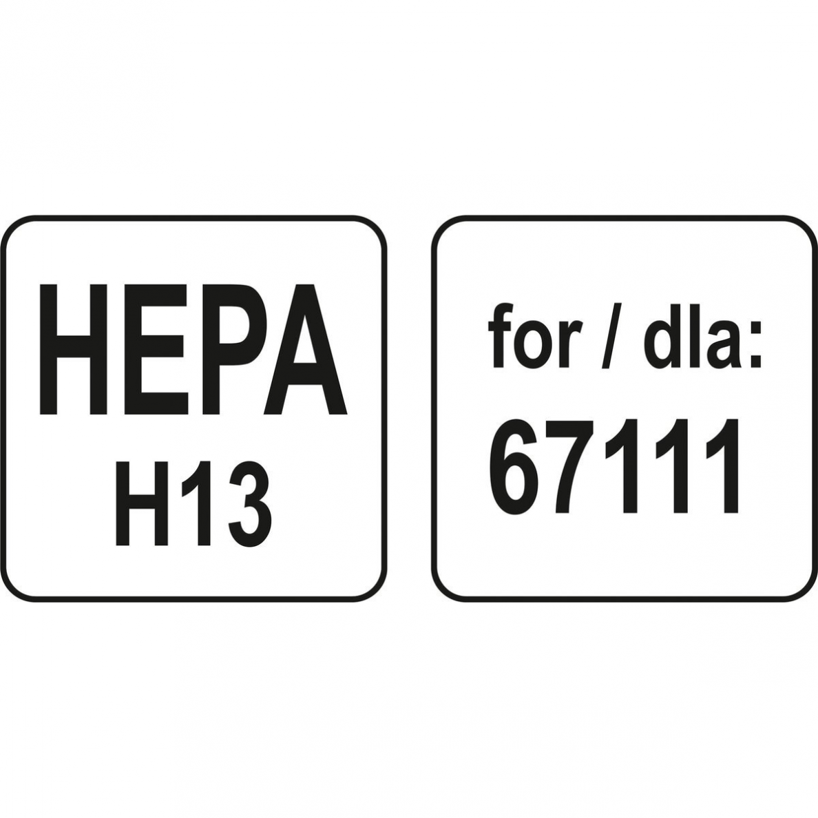 Filtras HEPA dulkių siurbliui Lund (skirta 67111) 3 Filtras HEPA dulkių siurbliui Lund (skirta 67111) 3