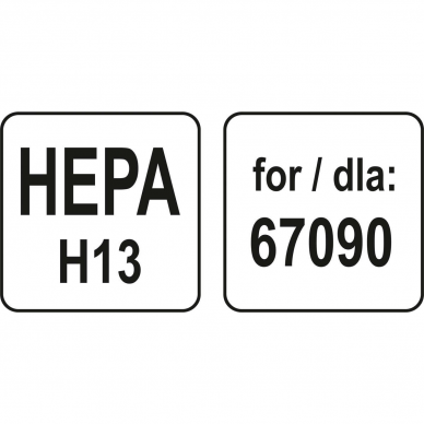 Filtras HEPA H13 dulkių siurbliui Lund (skirta 67090) 3