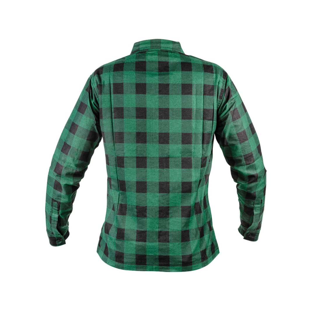 Flaneliniai marškiniai, žali, XL dydis 3