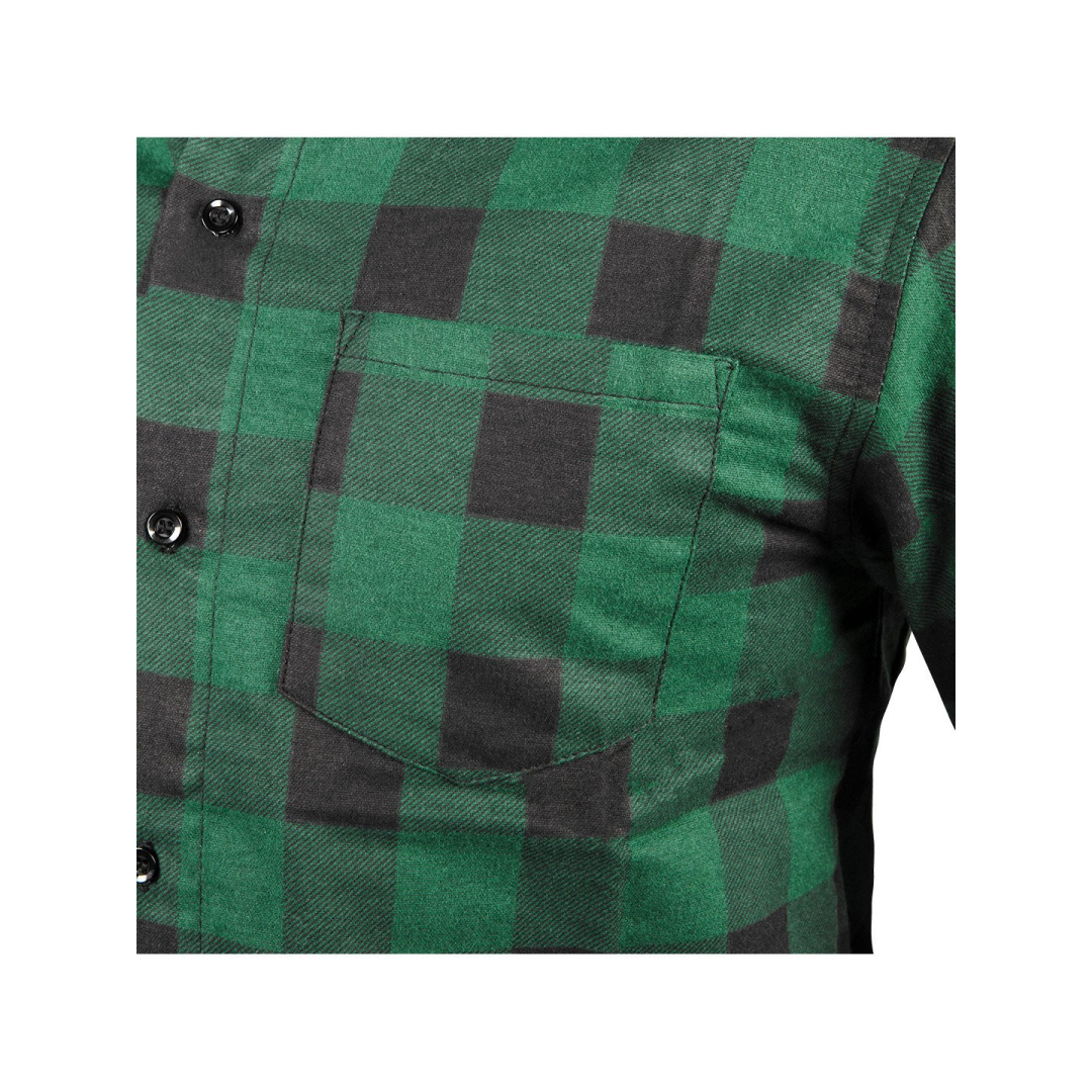 Flaneliniai marškiniai, žali, XXXL dydis 1