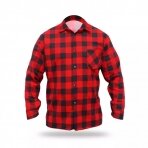 Flaneliniai marškineliai raudoni, dydis M, Dedra BH51F1-M