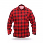 Flaneliniai marškineliai raudoni, dydis XL, Dedra BH51F1-XL