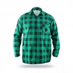 Flaneliniai marškineliai žalias, dydis L, Dedra BH51F4-L