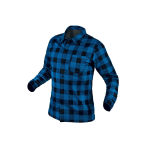 Flaneliniai marškiniai, tamsiai mėlyni, dydis XXXL