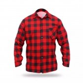 Flaneliniai marškineliai raudoni, dydis XL, Dedra BH51F1-XL