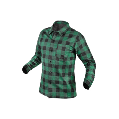 Flaneliniai marškiniai, žali, XL dydis