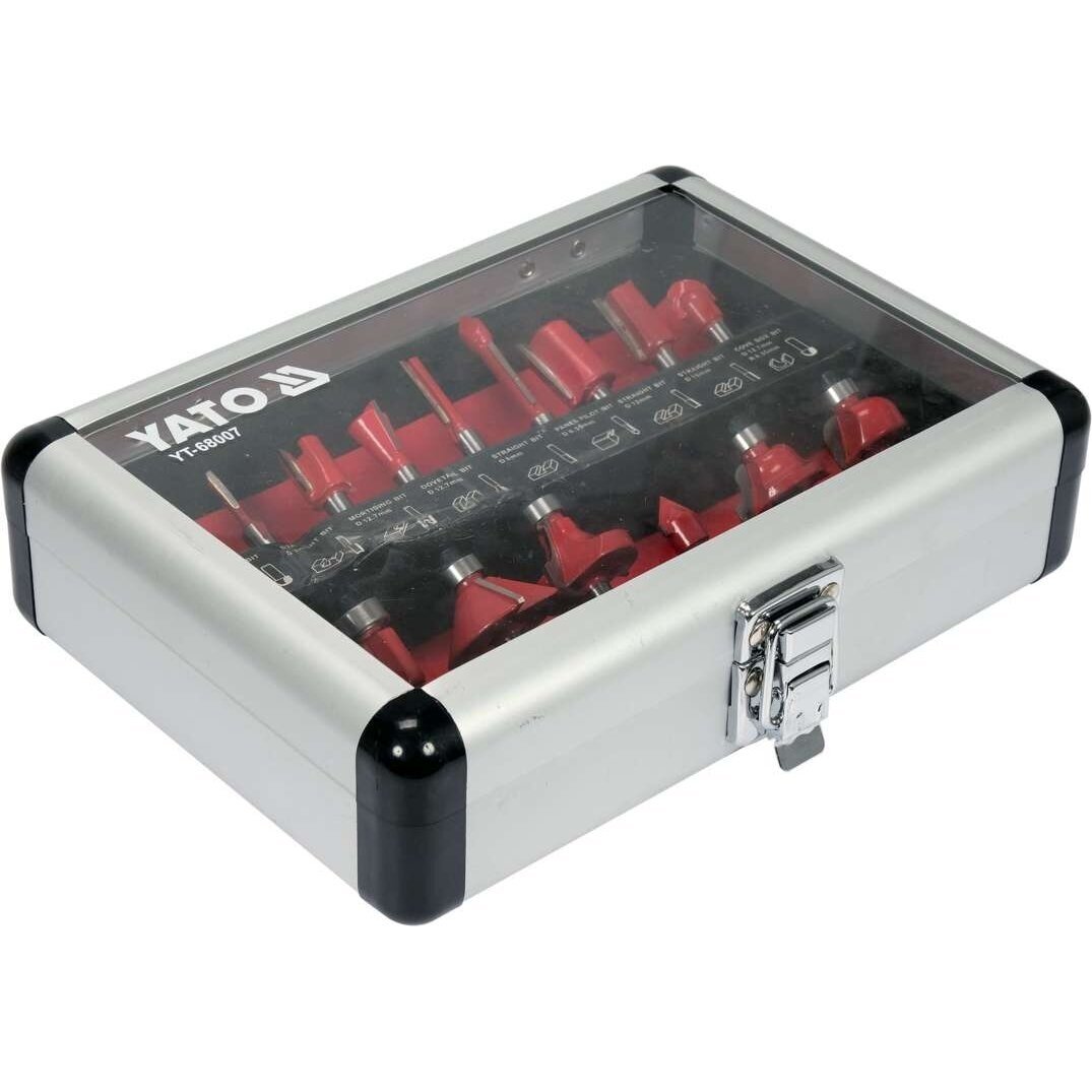 Frezų medžiui rinkinys | Ø 6 mm | 15 vnt. (YT-68007) 2 Frezų medžiui rinkinys | Ø 6 mm | 15 vnt. (YT-68007) 2