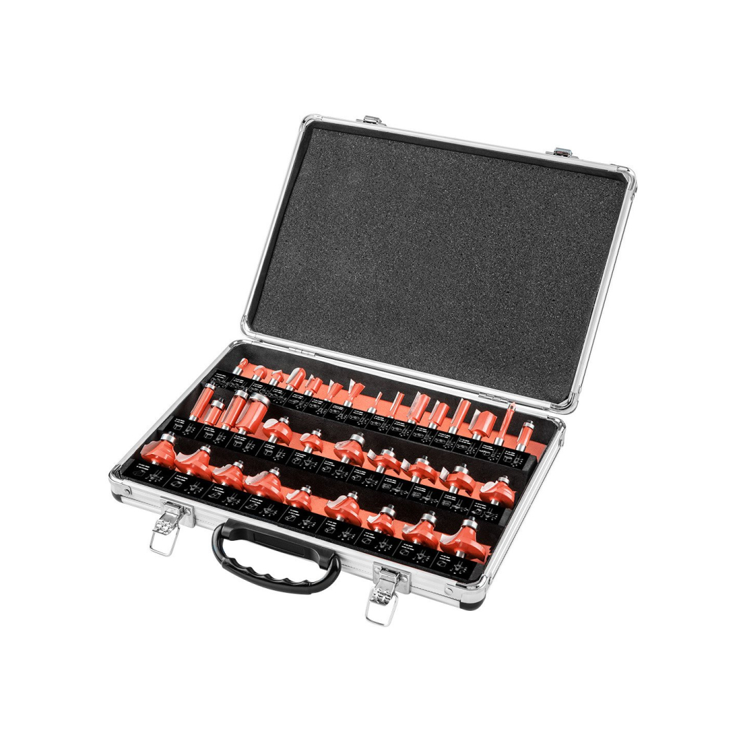 Frezavimo antgaliai, 8 mm kotas, 35 vnt.