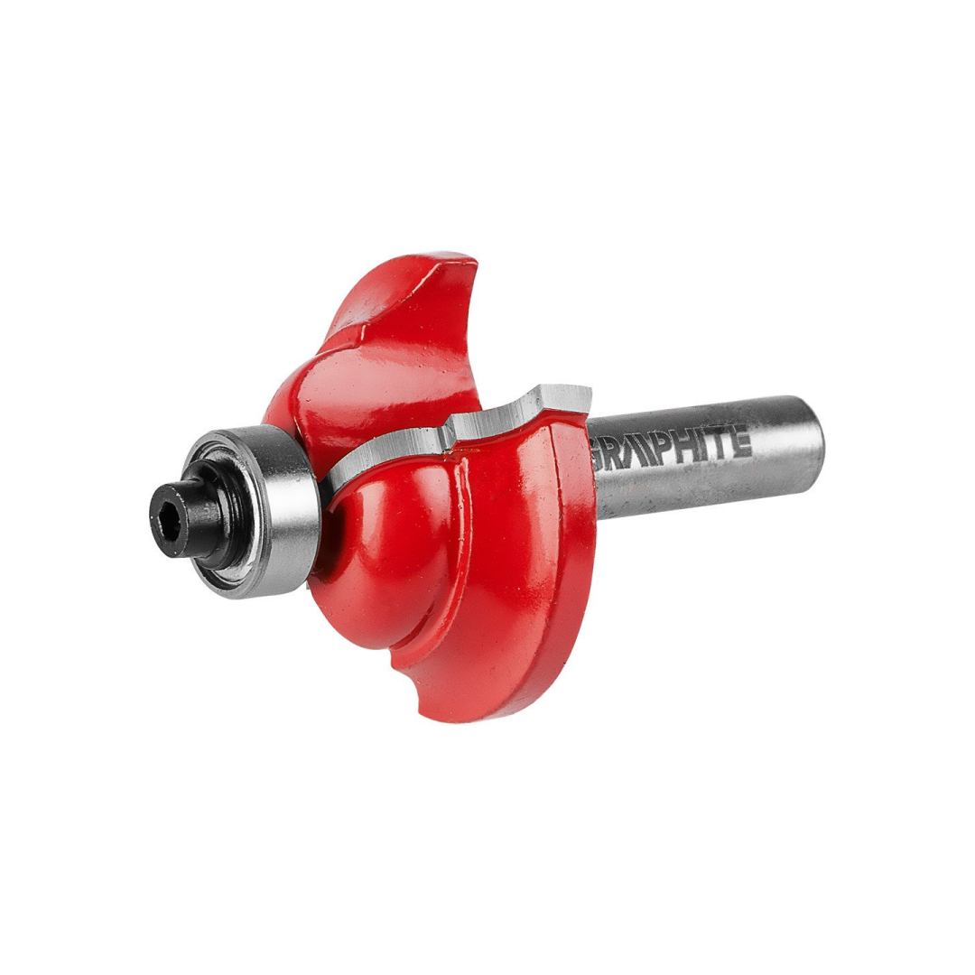 Frezavimo antgalis, paviršius apvalinamas, dekoratyvinis, HM, 31,7 x 12,7 mm, kotas 6 mm 7