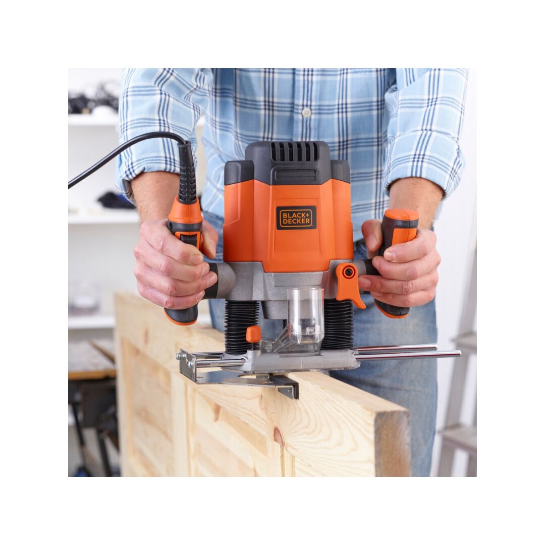 Frezeris 1200W + 6 frezos, KW1200EKA-QS, Black&Decker 6