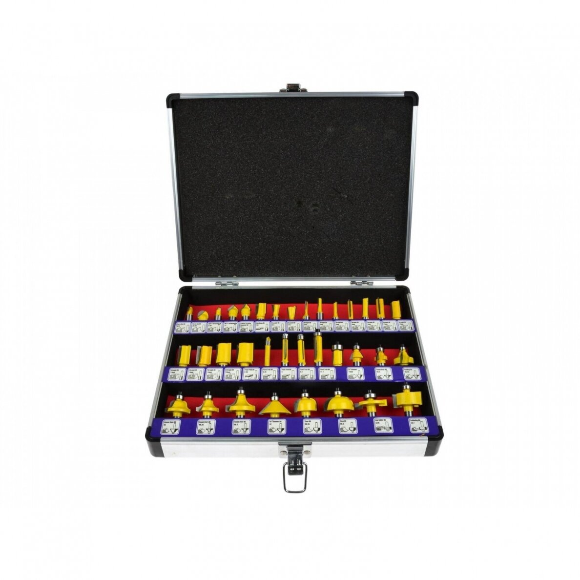 Frezų medžiui rinkinys 8mm, 35 vnt. 1 Frezų medžiui rinkinys 8mm, 35 vnt. 1