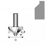 Freza medžiui Dedra 07F101A, 6 D 26,6 H 9,52 mm a 45