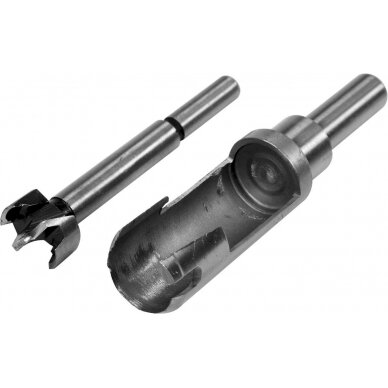 Freza / kamštinis grąžtas medžiui | 20 mm | 2 vnt. (YT-33831) Freza / kamštinis grąžtas medžiui | 20 mm | 2 vnt. (YT-33831)