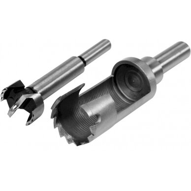 Freza / kamštinis grąžtas medžiui | 25 mm | 2 vnt. (YT-33832) Freza / kamštinis grąžtas medžiui | 25 mm | 2 vnt. (YT-33832)