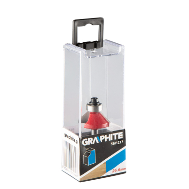 Frezavimo antgalis, paviršiaus apvalinimas, HM, 26,6 x 9,52 mm, kotas 6 mm 1 Frezavimo antgalis, paviršiaus apvalinimas, HM, 26,6 x 9,52 mm, kotas 6 mm 1