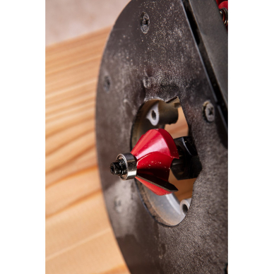 Frezavimo antgalis, paviršiaus apvalinimas, HM, 26,6 x 9,52 mm, kotas 6 mm 3