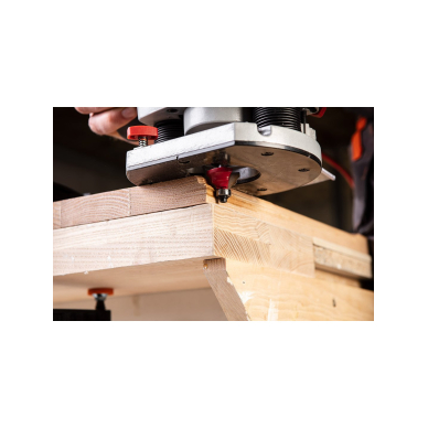 Frezavimo antgalis, paviršius apvalinamas, dekoratyvinis, HM, 25,7 x 9,7 mm, kotas 8 mm 3