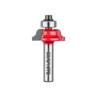 Frezavimo antgalis, paviršius apvalinamas, dekoratyvinis, HM, 25,7 x 9,7 mm, kotas 8 mm