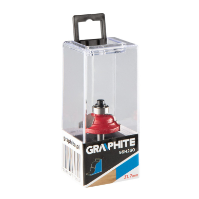 Frezavimo antgalis, paviršius apvalinamas, dekoratyvinis, HM, 31,7 x 12,7 mm, kotas 6 mm 1