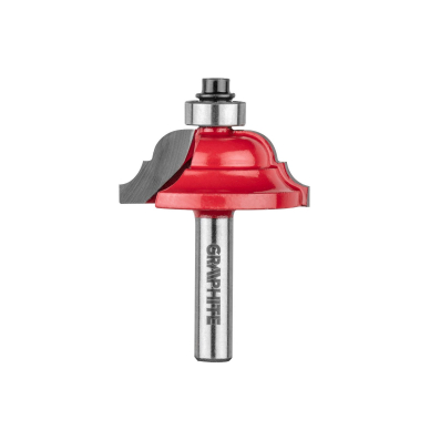 Frezavimo antgalis, paviršius apvalinamas, dekoratyvinis, HM, 39,3 x 15,9 mm, kotas 8 mm